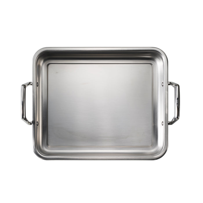 Prima Stainless Steel Roasting Pan - Includes Basting Grill
