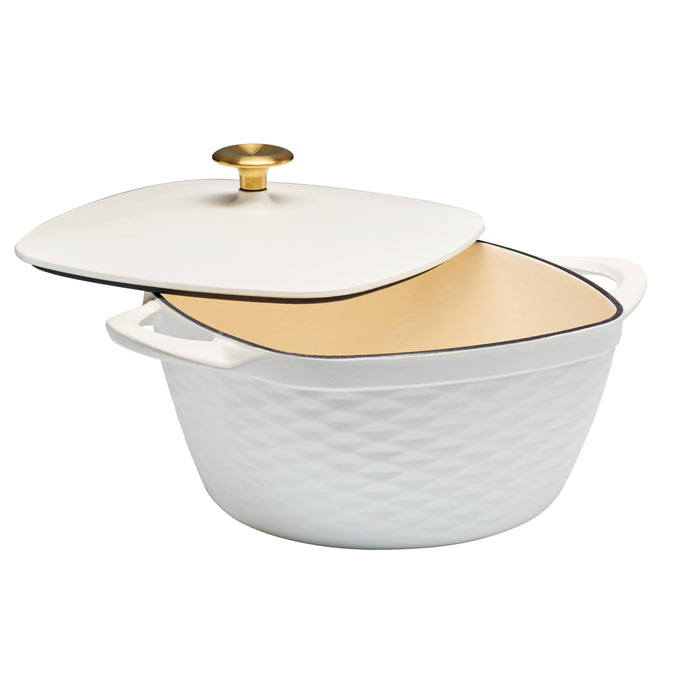 Prisma 7 Quart Enameled Cast Iron Covered Square Dutch Oven