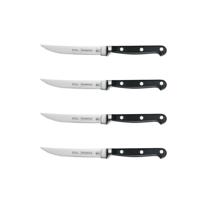 Professional 4 Piece Forged 5 Inch Serrated Steak Knife Set