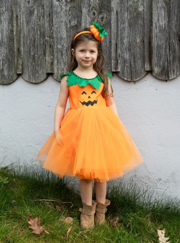 Pumpkin Patch Princess Dress, Size 3-4