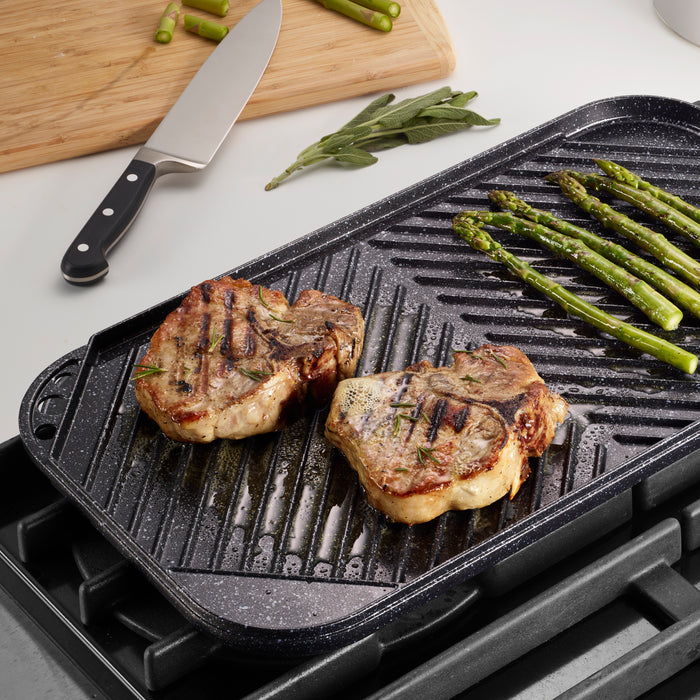 Reversible Double-Burner Grill-Griddle