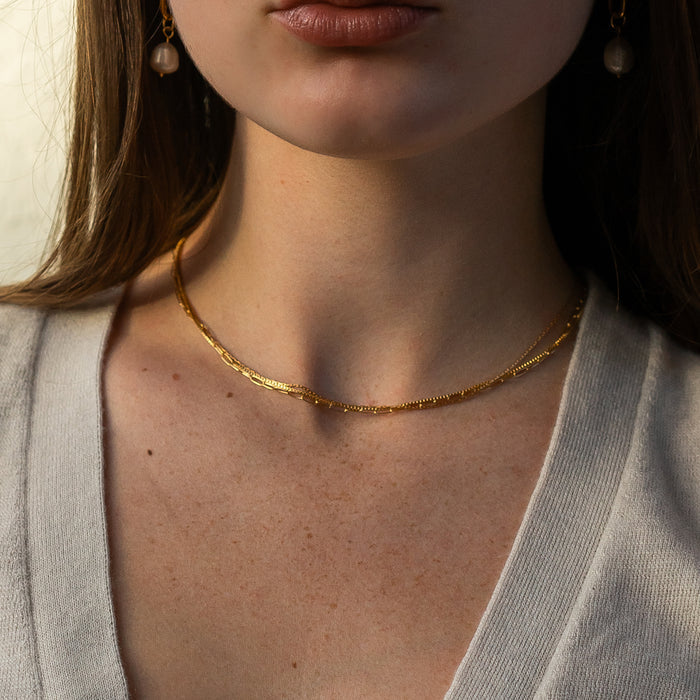 Rosalie Triple Strand Necklace