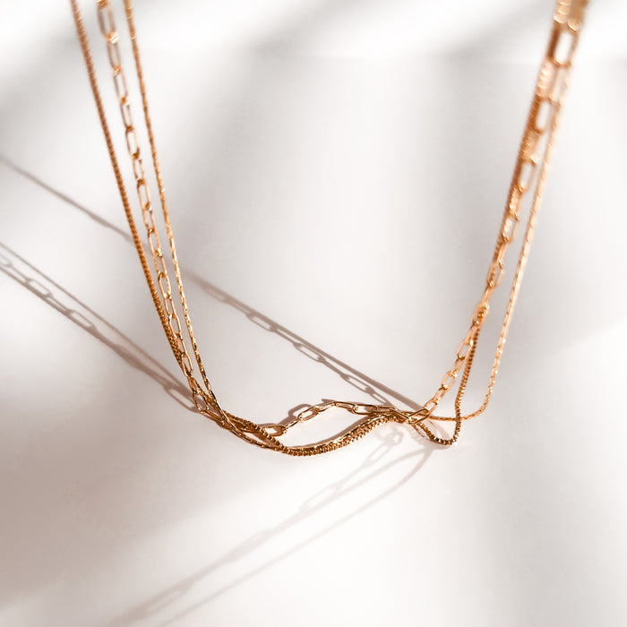 Rosalie Triple Strand Necklace