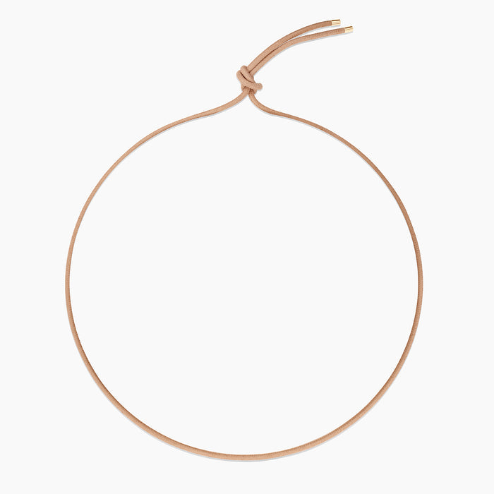 Rya Sand Leather Cord Necklace
