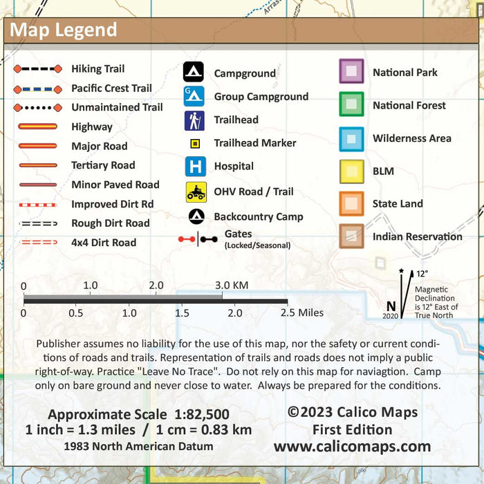 San Bernardino National Forest Trail Map
