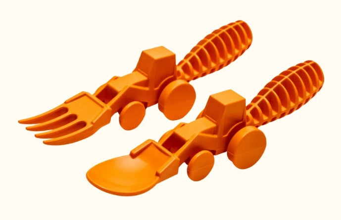 Set of 2 Tractor Utensils Orange