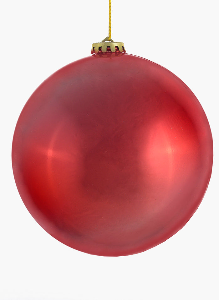 Shiny Red Plastic Ornament Balls Decor Jamali Garden