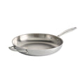 Signature 12 Inch Tri-Ply Clad Stainless Steel Fry Pan with Helper Handle
