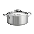 Signature 5 Quart Tri-Ply Clad Stainless Steel Covered Dutch Oven