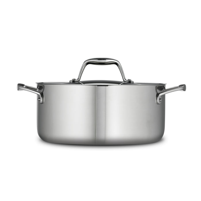 Signature 5 Quart Tri-Ply Clad Stainless Steel Covered Dutch Oven