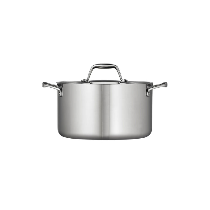 Signature 6 Quart Tri-Ply Clad Stainless Steel Covered Sauce Pot