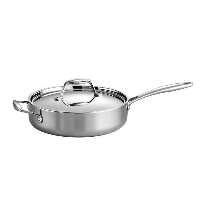 Signature Tri-Ply Clad Stainless Steel Covered Deep Saute Pan