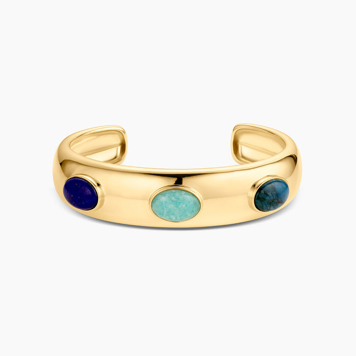 Simone Blue Mixed Cuff Bracelet