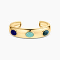 Simone Blue Mixed Cuff Bracelet