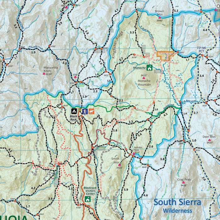 Southern Sierra Trail Map