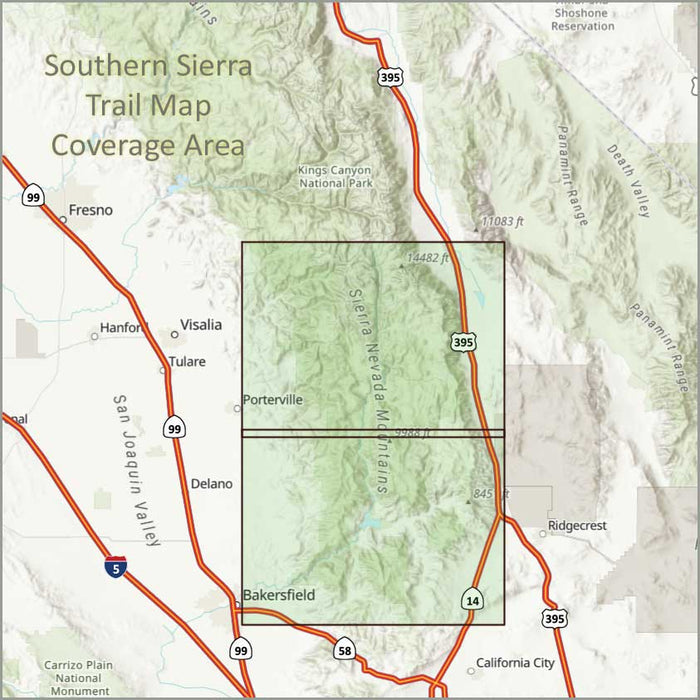 Southern Sierra Trail Map
