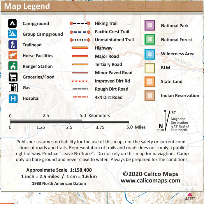 Southern Sierra Trail Map