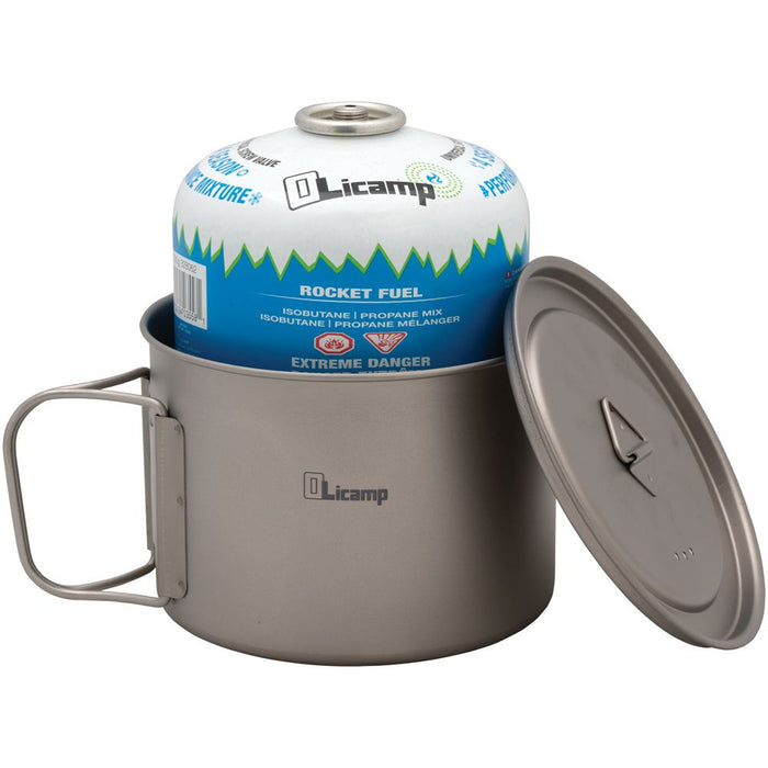 Space Saver Pot with Lid, Titanium 900 mL