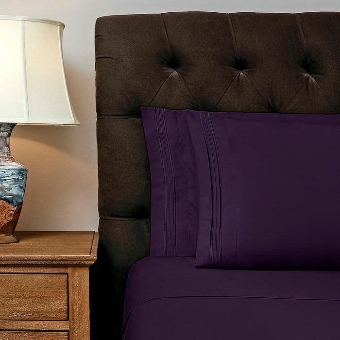 Split Queen Sheets, 1800 Thread Count Ultra Comfort Sheets, Deep Pocket