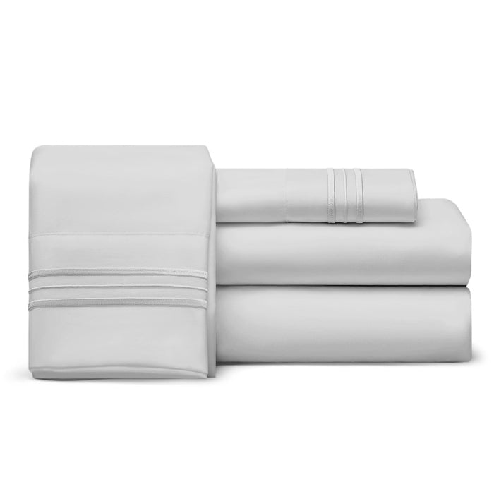 Split Top Queen Sheet Set (Flex), 1800 Thread Count Ultra Comfort, Deep Pocket