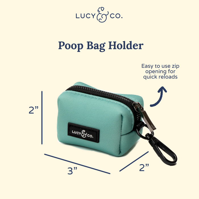 Spring Green Poop Bag Holder