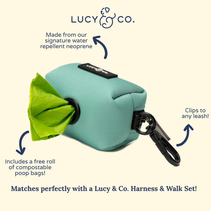 Spring Green Poop Bag Holder