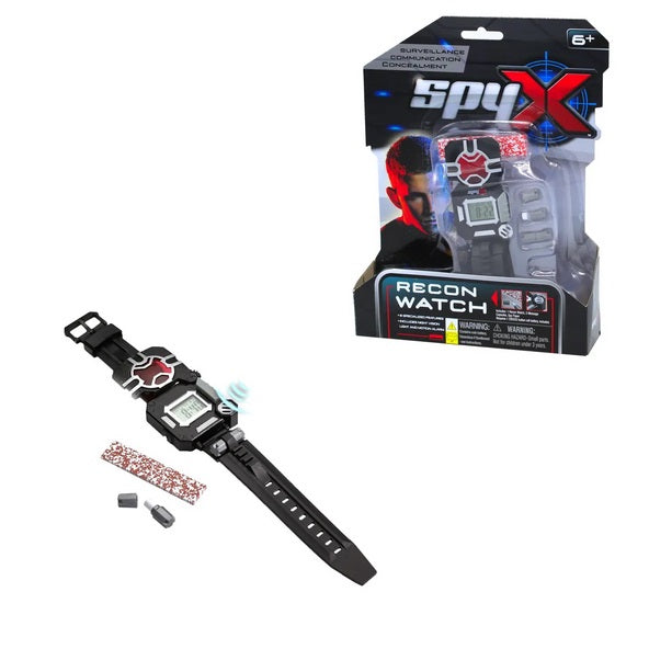 Spy Recon Watch - 8-IN-1 SECRET Message/Alarm LED Watch