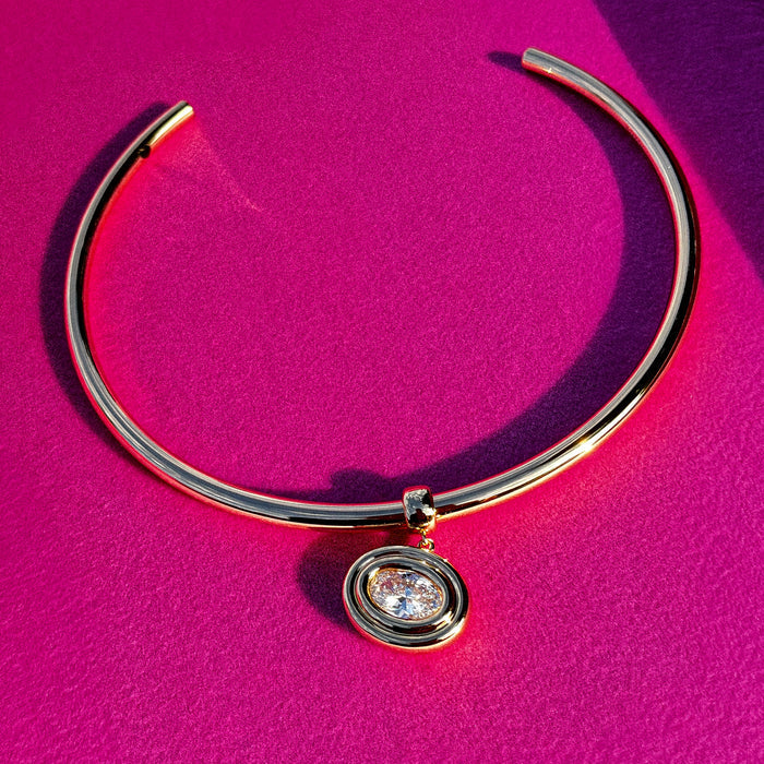 Starlet Oval Choker Necklace