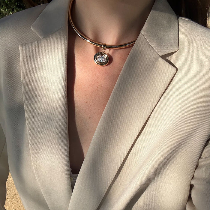 Starlet Oval Choker Necklace