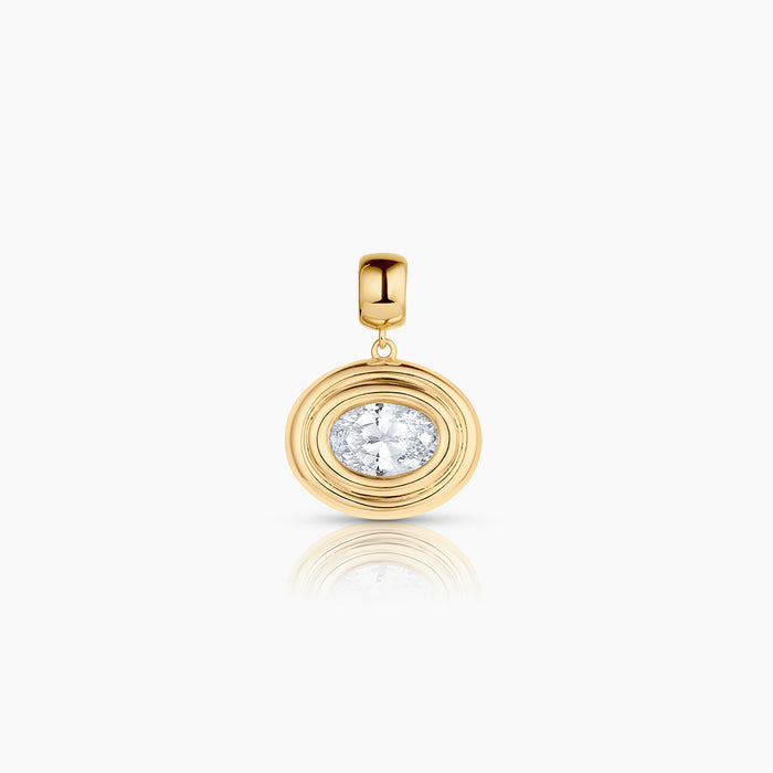 Starlet Oval Cubic Zirconia Bail