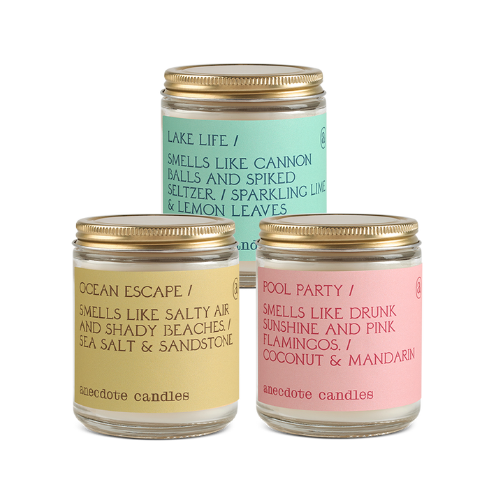 Staycation Trio - Anecdote Candles
