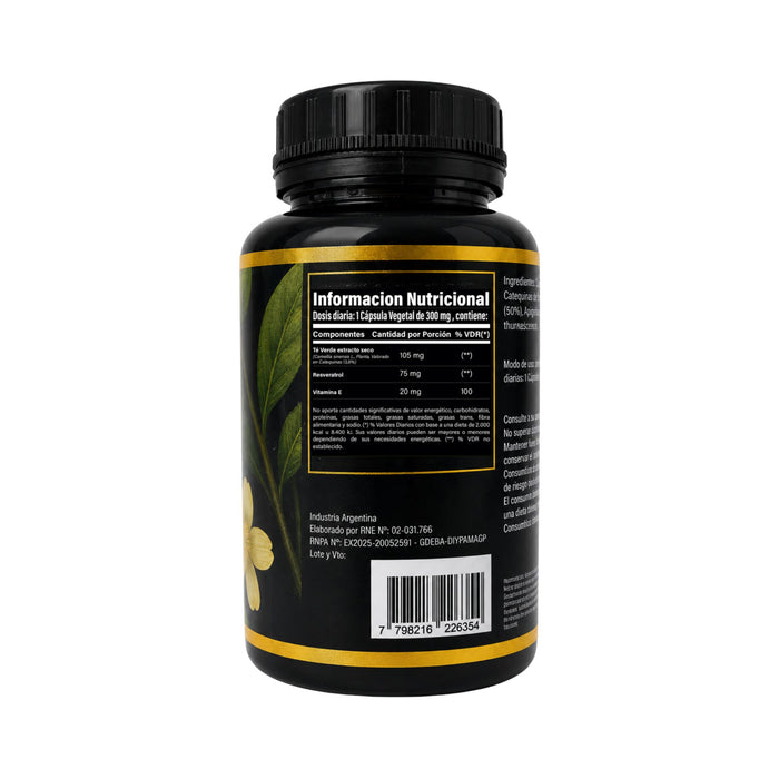 Suplemento Suplaris+ Te Verde Resveratrol X 50 Capsulas