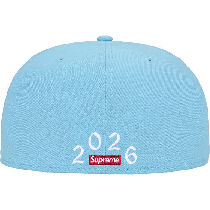 Supreme New Era Devil S Logo Fitted Light Blue
