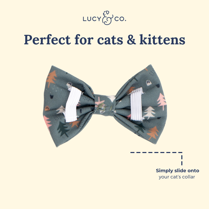Take a Hike Cat (& Small Dog) Bow Tie