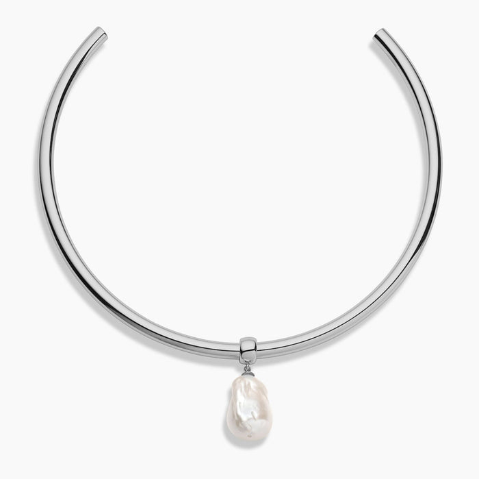 Rhodium Plated / Ora Chunky Choker