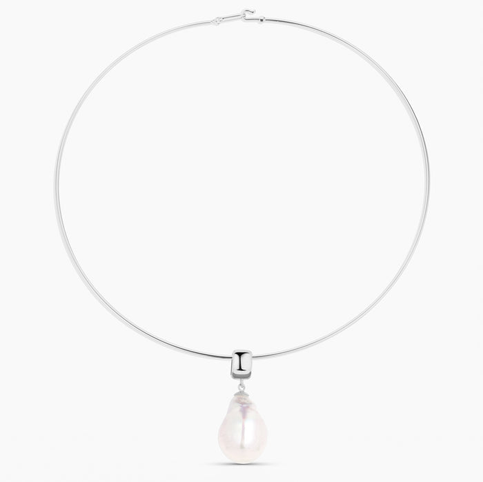 Rhodium Plated / Monet Slim Choker