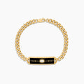 Talisman Black Enamel Bracelet
