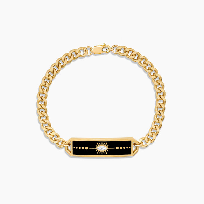 Talisman Black Enamel Bracelet