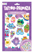 Tattoo Palooza Temporary Glitter Tattoo: Colorful Cats