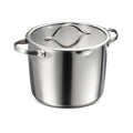 Tempo 8 Quart Tri-Ply Base Stainless Steel Covered Stock Pot