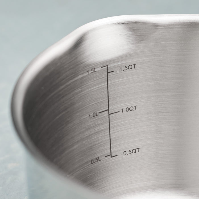 Tempo Tri-Ply Base Stainless Steel Covered Saucepan