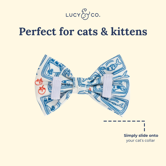 Tinned Fish Cat (& Small Dog) Bow Tie