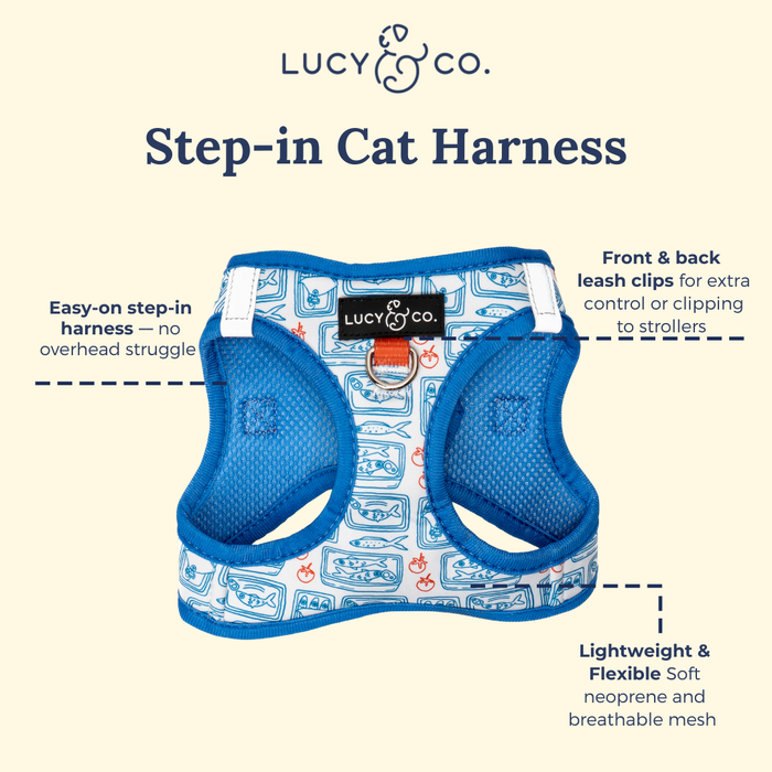 Tinned Fish Step-in Cat Harness