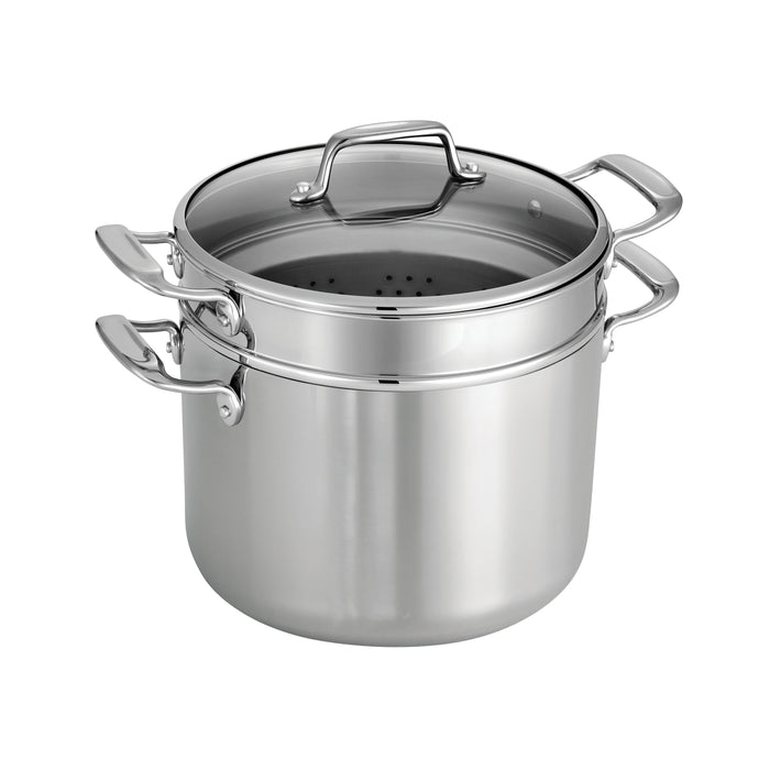 Tri-Ply Clad 3 Pc Multi Cooker - Glass Lid