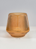 Tropez Amber Glass Vase Decor Jamali Garden Amber 6in Tall - Small EACH