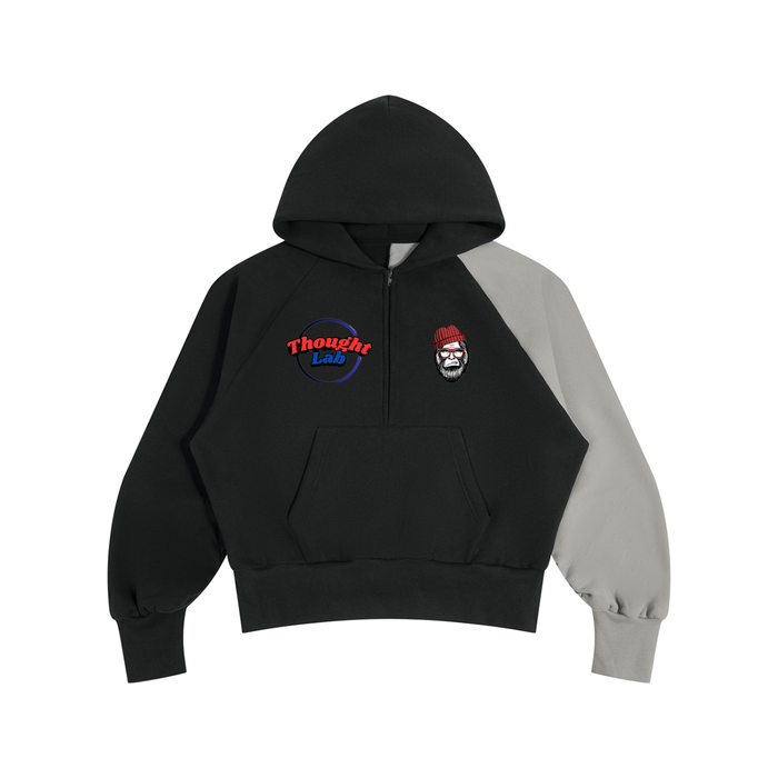 Unisex Color-Block Fleece Hoodie