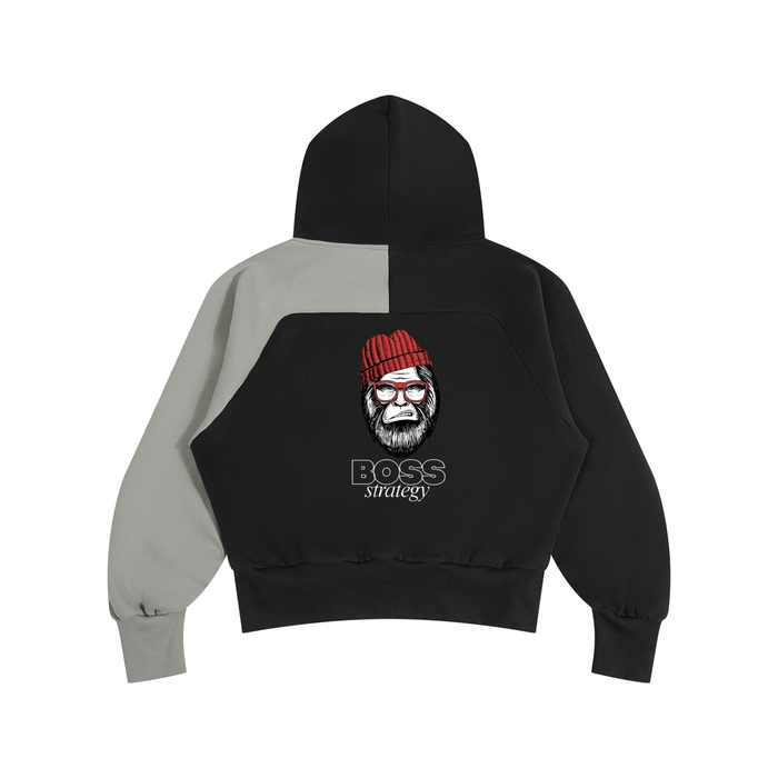 Unisex Color-Block Fleece Hoodie