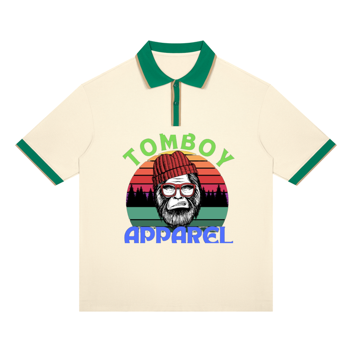 Unisex Color Block Polo Shirt
