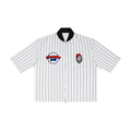 Unisex Striped Full-Zip Baseball Jersey