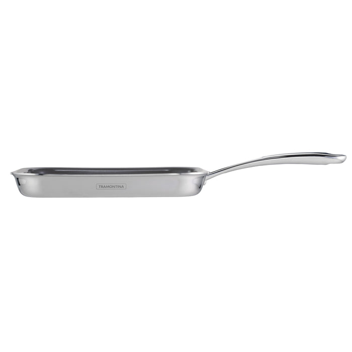 Utsava Tri-Ply Clad 10-Inch Grill Pan with Ceramic Interior
